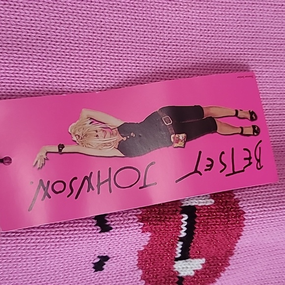 Sweater Dress VTG Betsey Johnson Vampire Fang SZ L - Picture 5 of 13